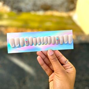 Custom 15pcs Nude Matte Coffin Press On Nail Set